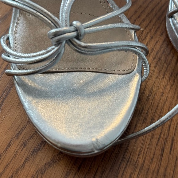 NWT Paige Silver Strappy High Heel Sandals size 8 - Picture 6 of 10